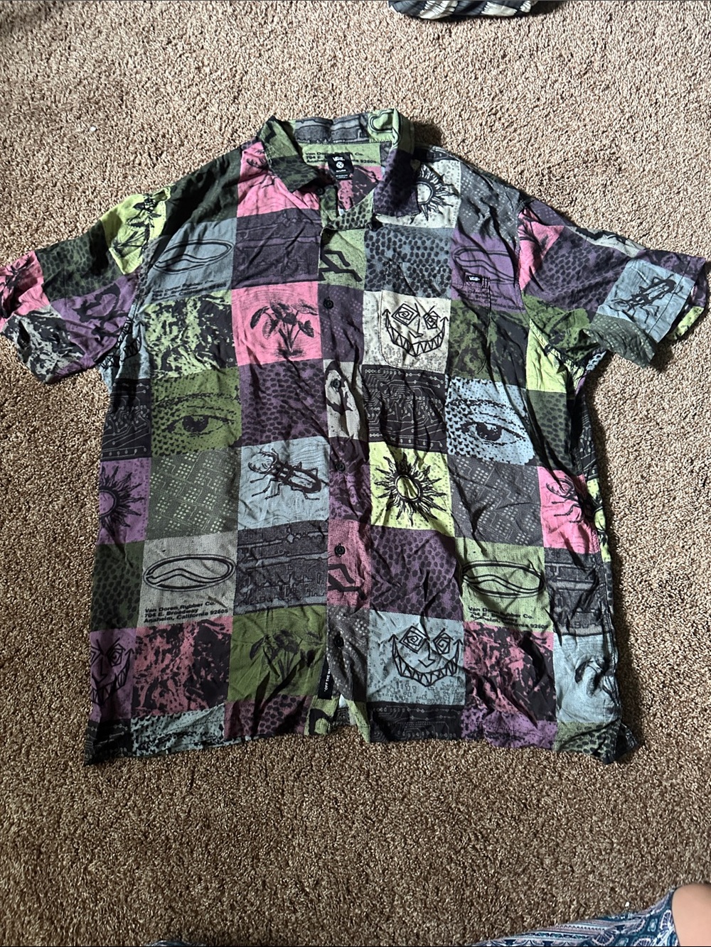 Vans Short Sleeve Button-Up - XXL